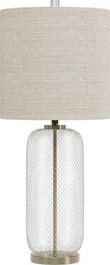 Birdcage Lane Silver Table Lamp