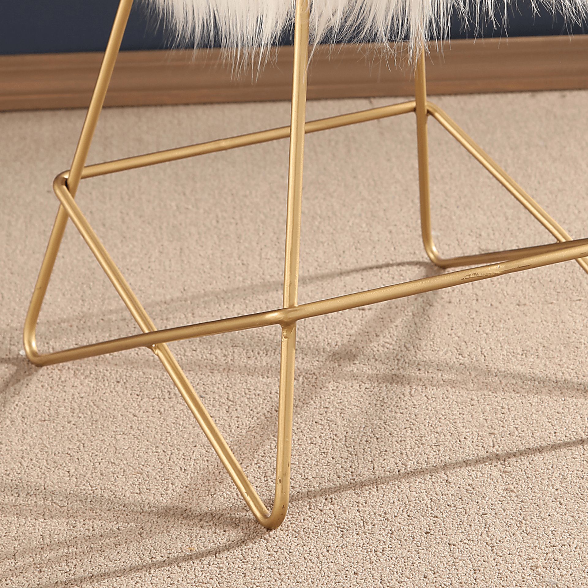 Birdies White Vanity Stool - Image 5