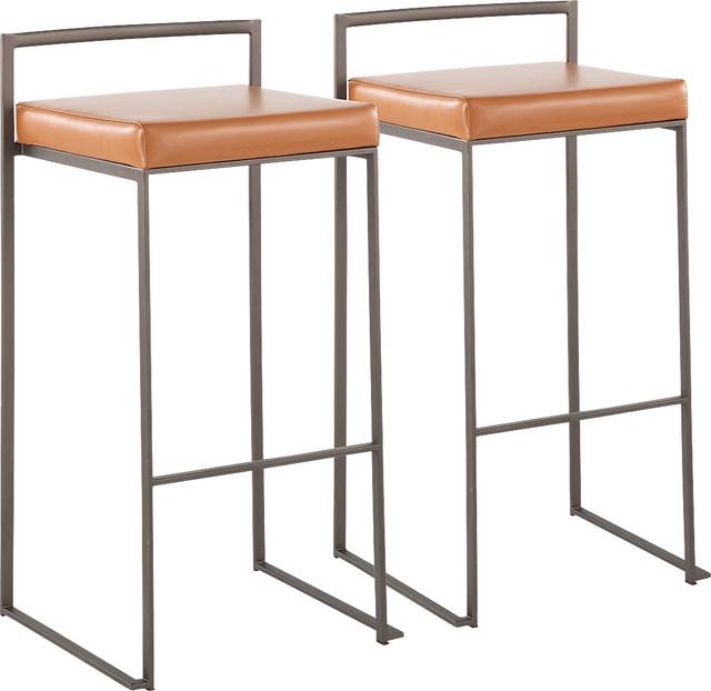 Birdlake I Camel Barstool, Set of 2 - Thumbnail - Image 1