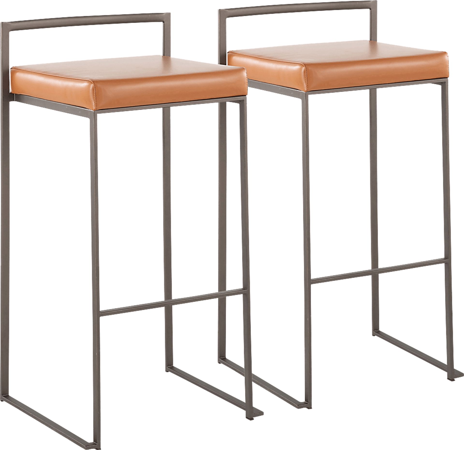 Birdlake I Camel Barstool, Set of 2 - Image 1