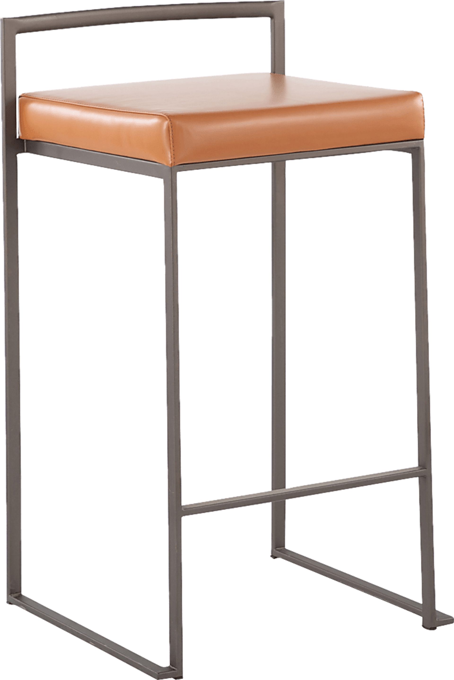 Birdlake I Camel Counter Height Stool, Set of 2 - Image 2
