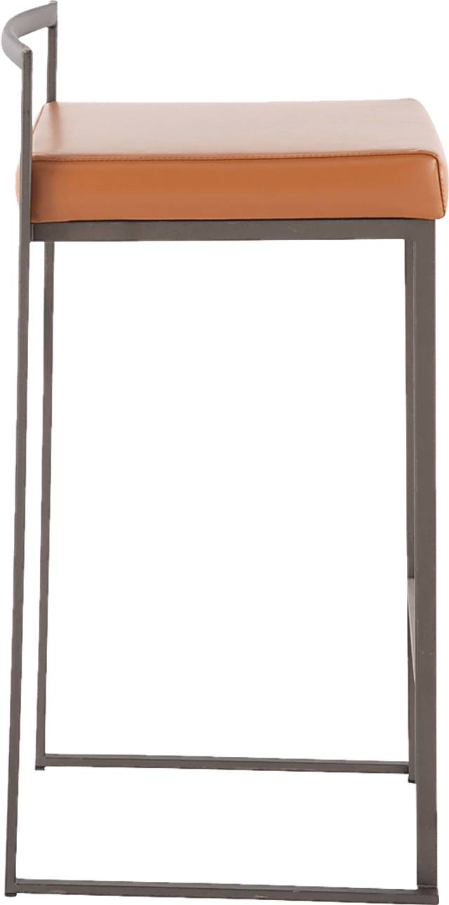 Birdlake I Camel Counter Height Stool, Set of 2 - Thumbnail - Image 3