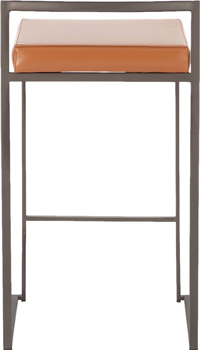 Birdlake I Camel Counter Height Stool, Set of 2 - Thumbnail - Image 5