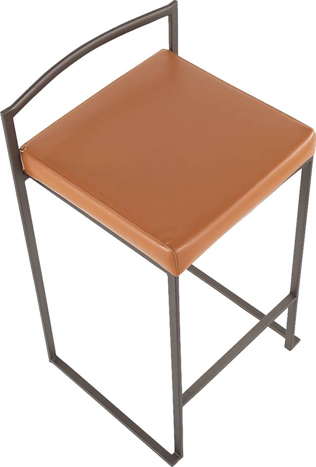 Birdlake I Camel Counter Height Stool, Set of 2 - Thumbnail - Image 7