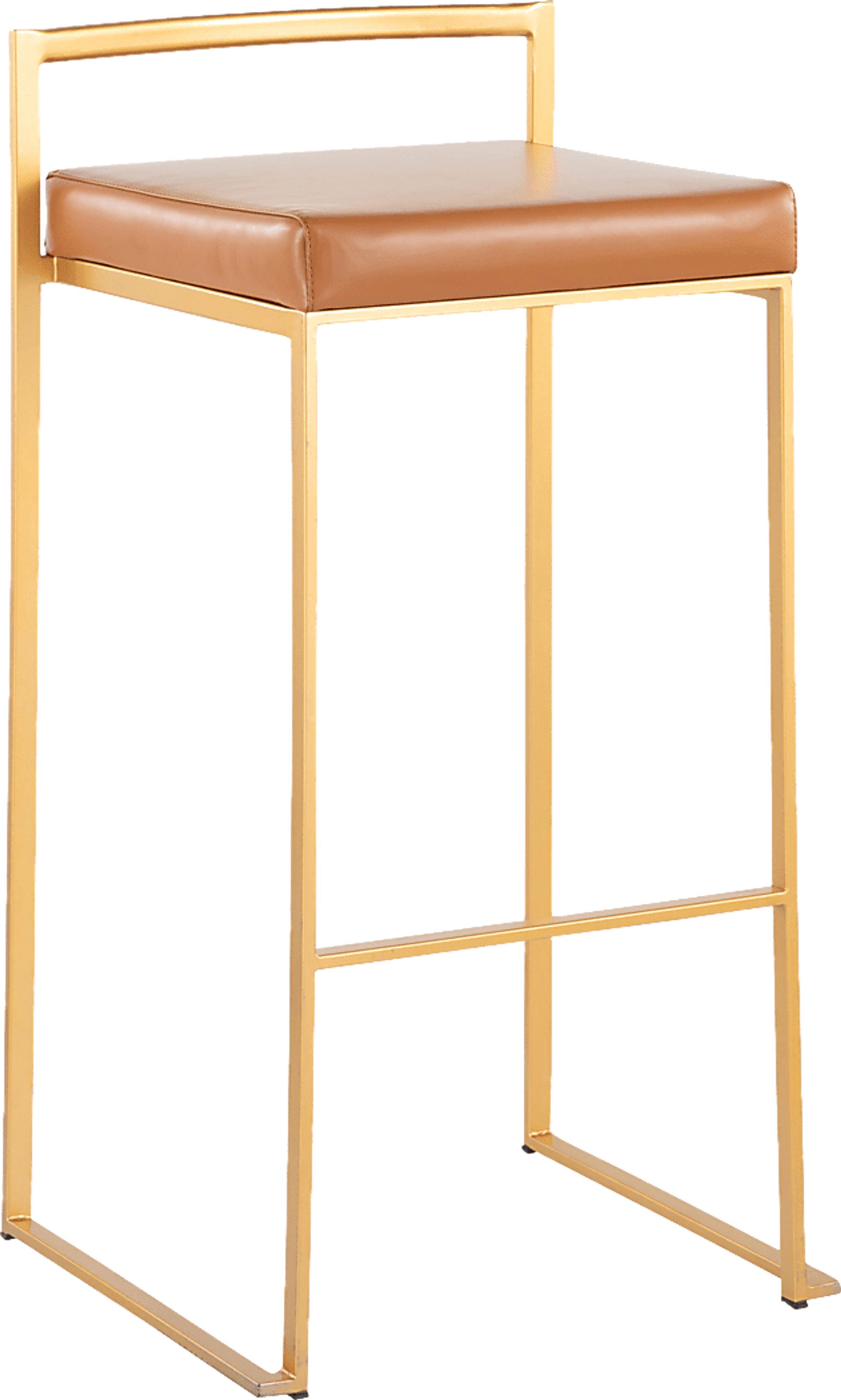 Birdlake II Camel Barstool, Set of 2 - Image 2