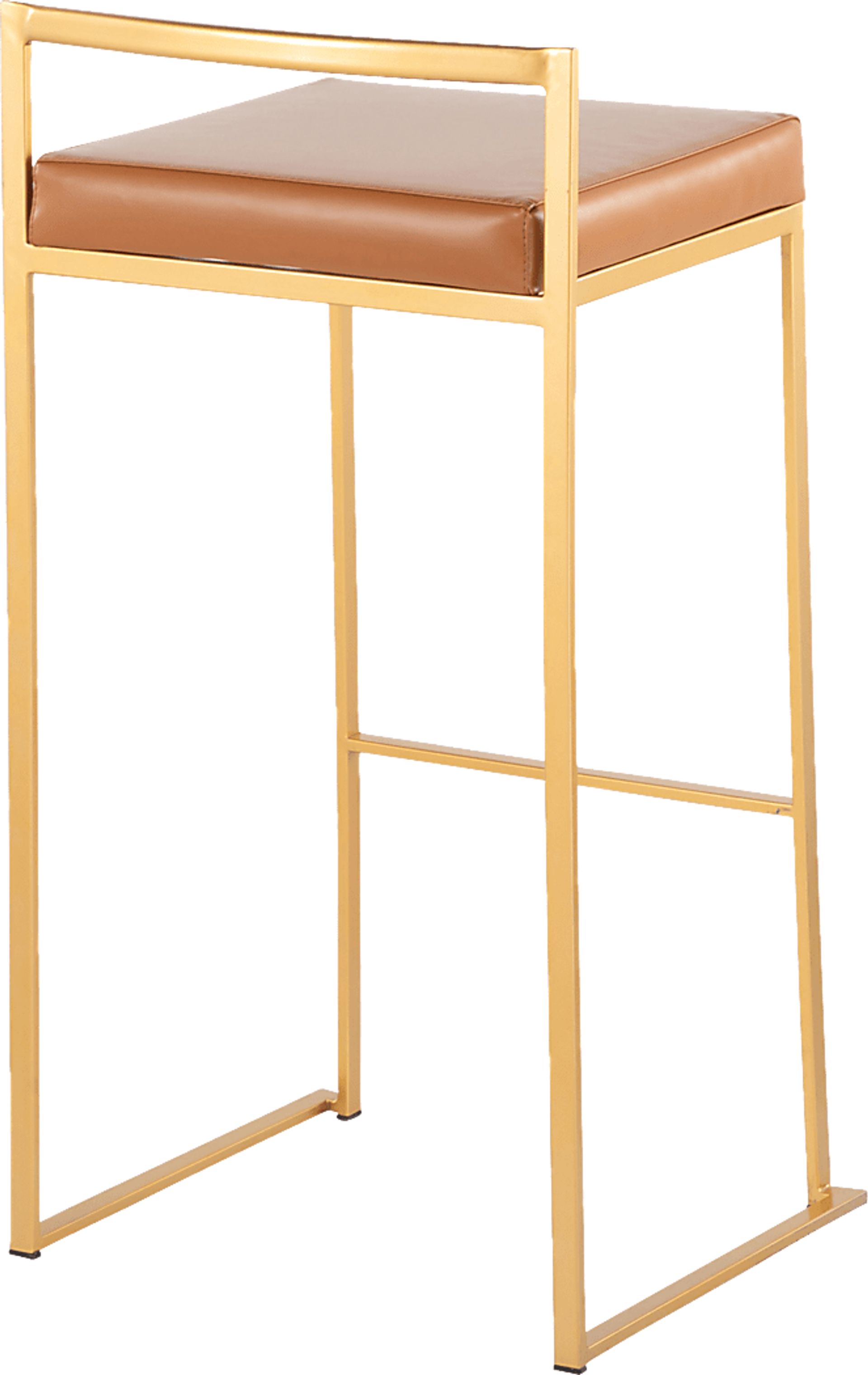 Birdlake II Camel Barstool, Set of 2 - Image 4