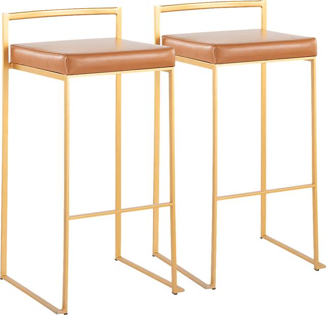 Birdlake II Camel Barstool, Set of 2 - Thumbnail - Image 1