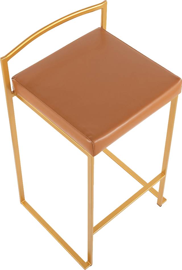 Birdlake II Camel Counter Height Stool, Set of 2 - Thumbnail - Image 7