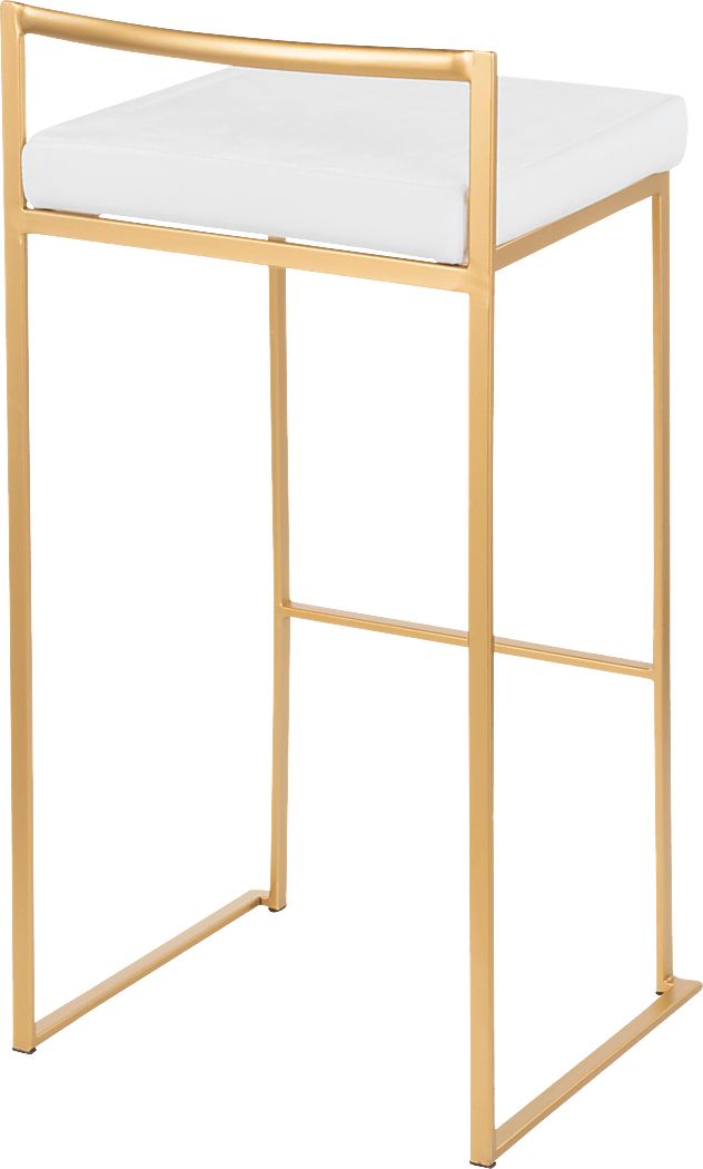 Birdlake II White Barstool, Set of 3 - Thumbnail 2