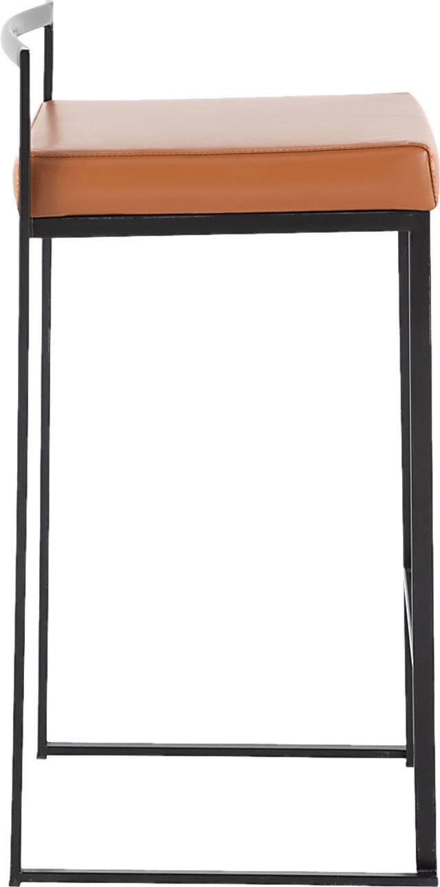 Birdlake III Camel Counter Height Stool, Set of 2 - Thumbnail - Image 3