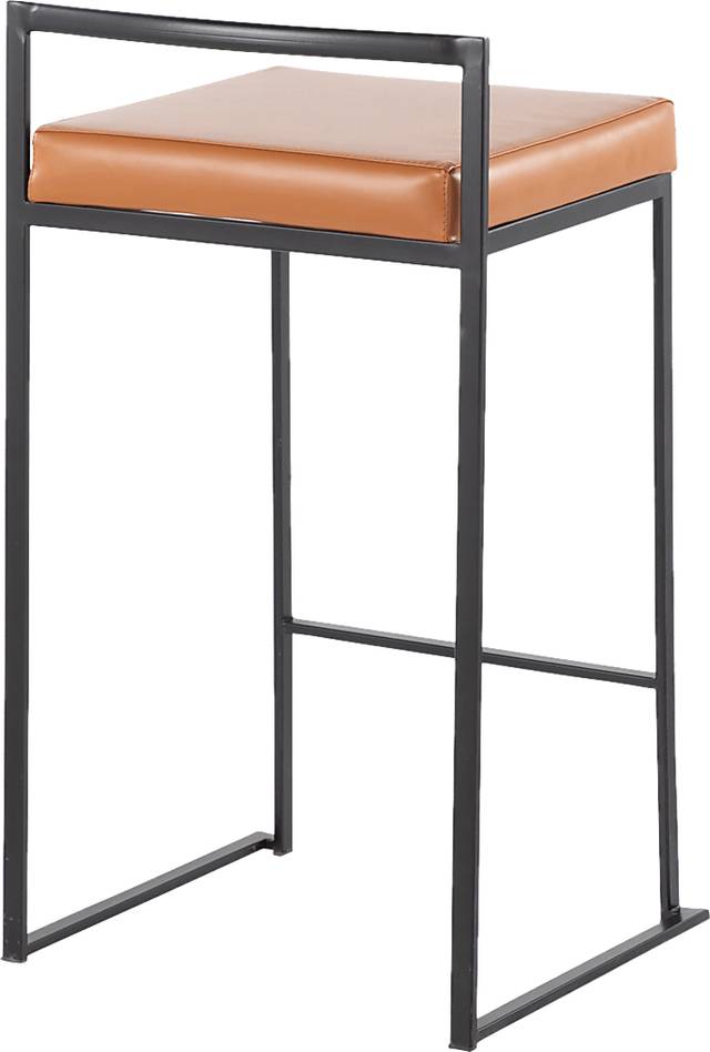 Birdlake III Camel Counter Height Stool, Set of 2 - Thumbnail - Image 4