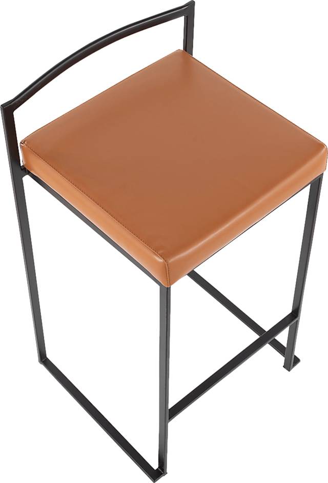 Birdlake III Camel Counter Height Stool, Set of 2 - Thumbnail - Image 7