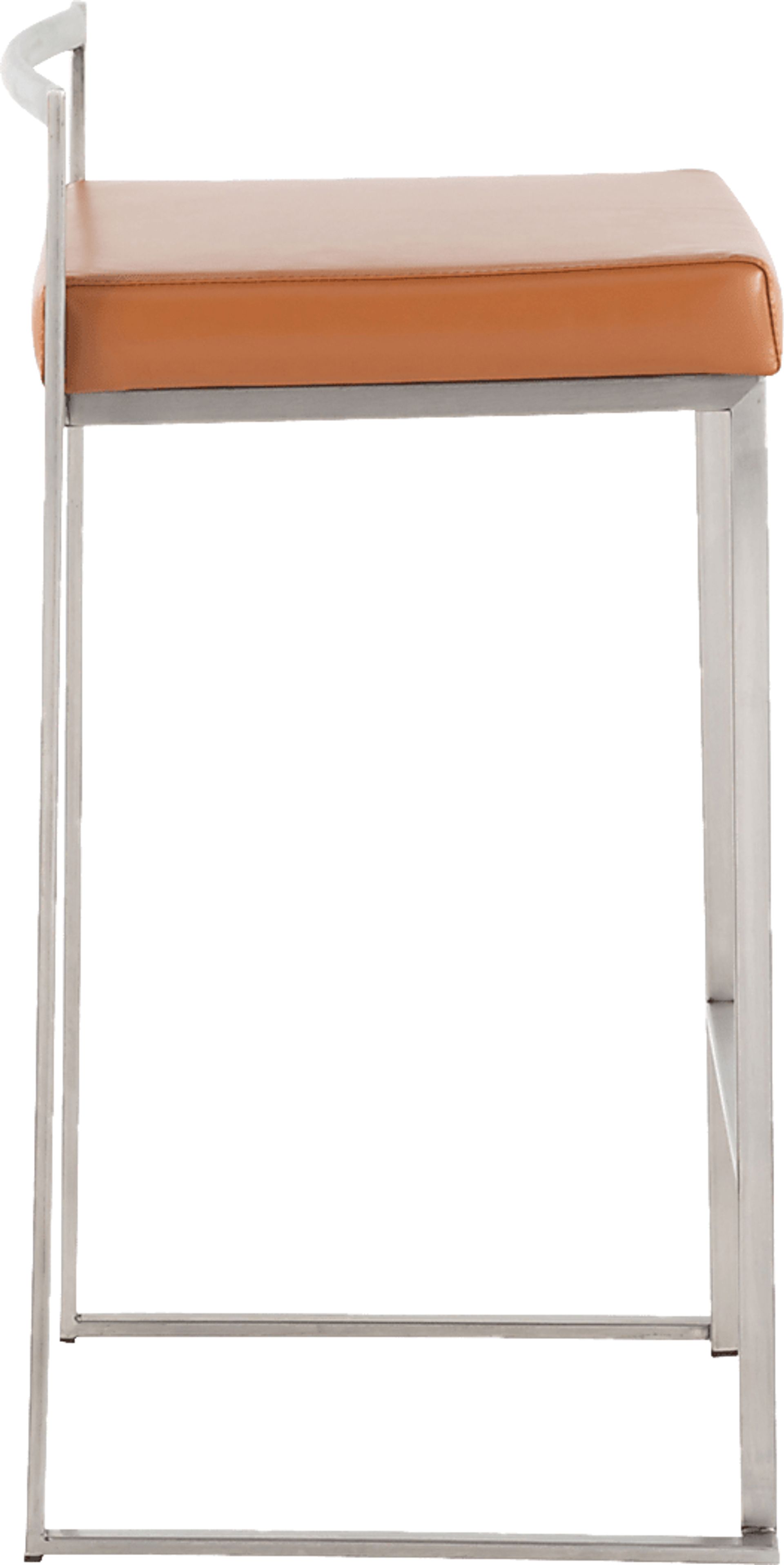 Birdlake IV Camel Counter Height Stool, Set of 2 - Image 3