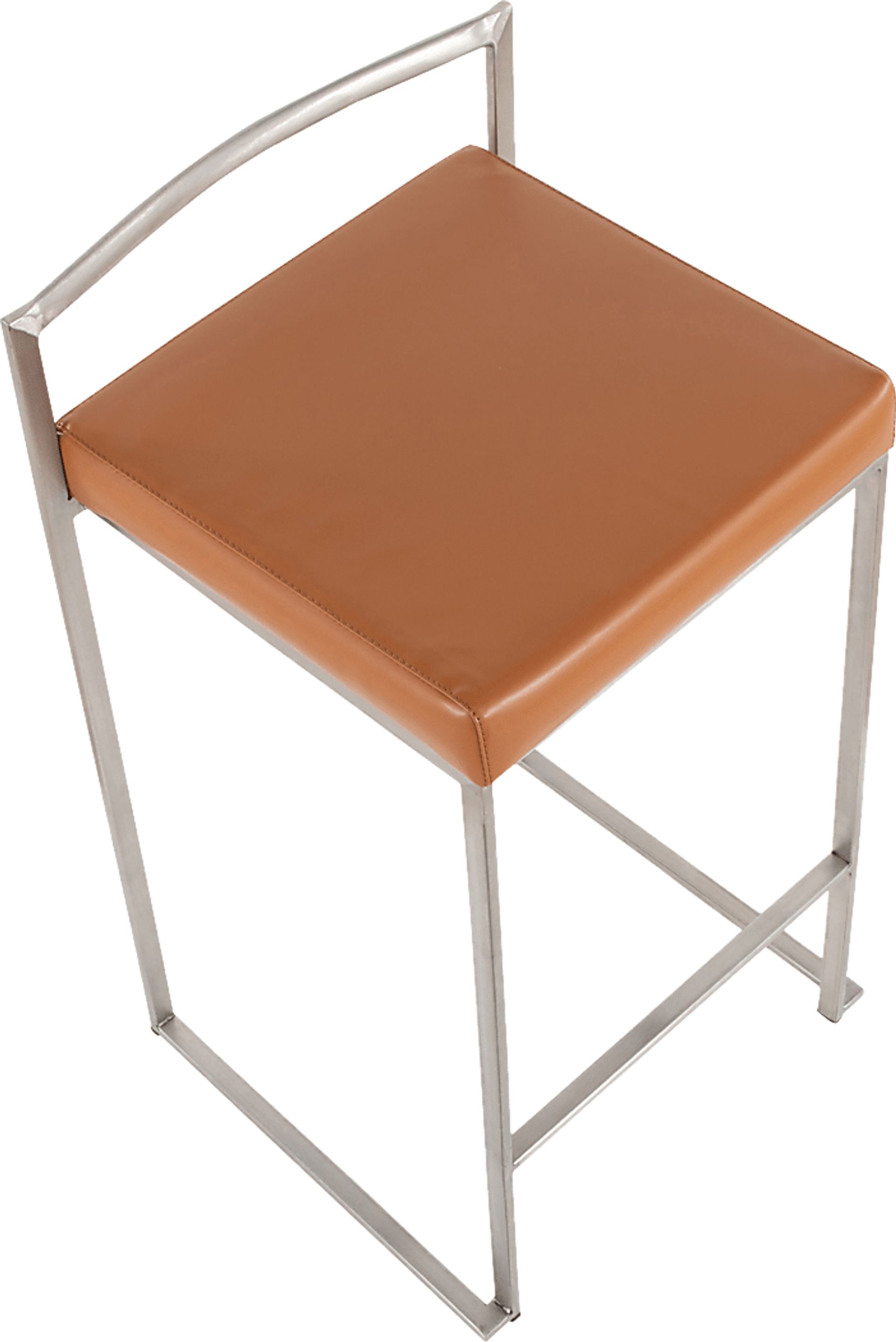 Birdlake IV Camel Counter Height Stool, Set of 2 - Image 7
