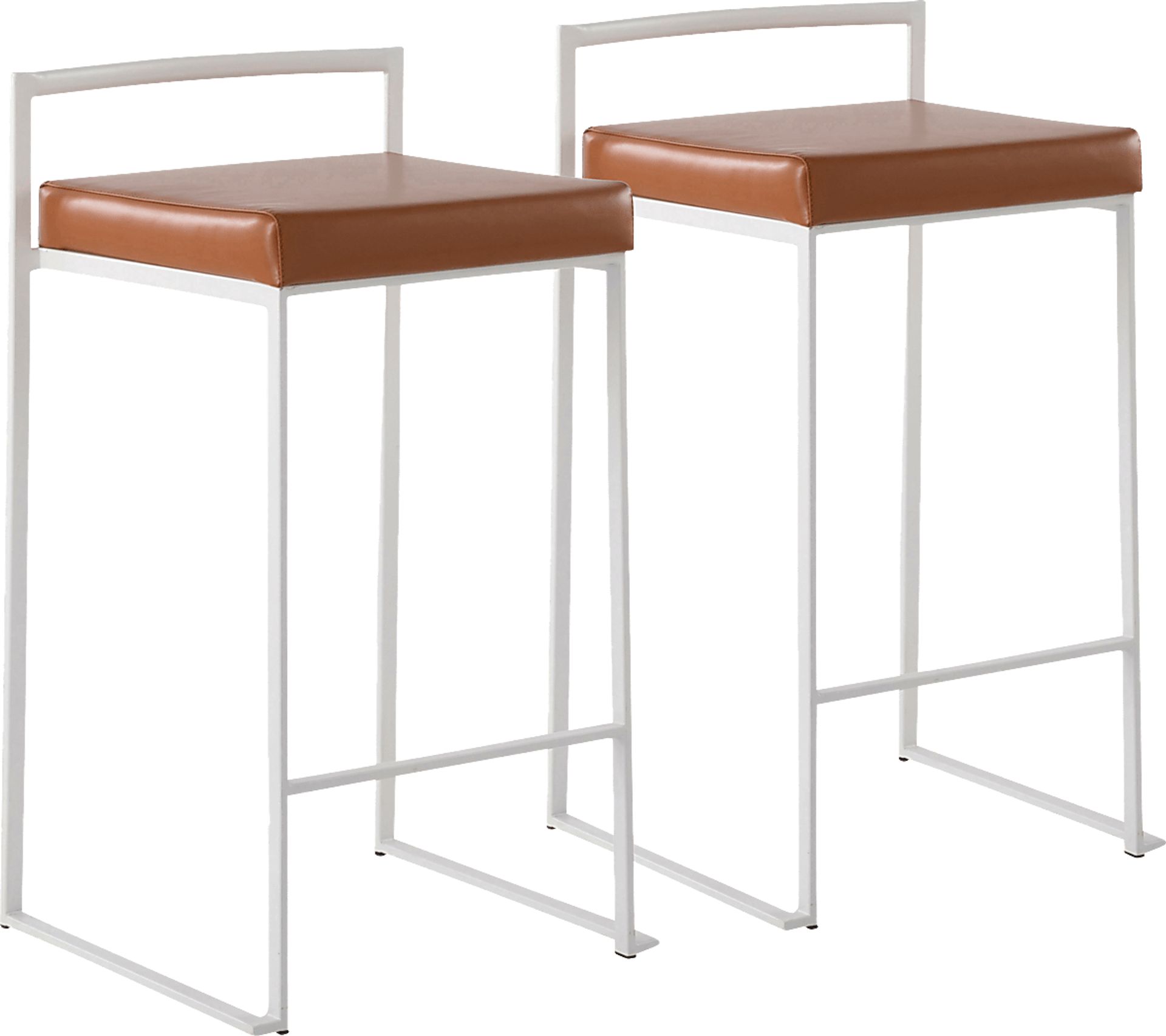 Birdlake V Camel Counter Height Stool, Set of 2 - Image 1