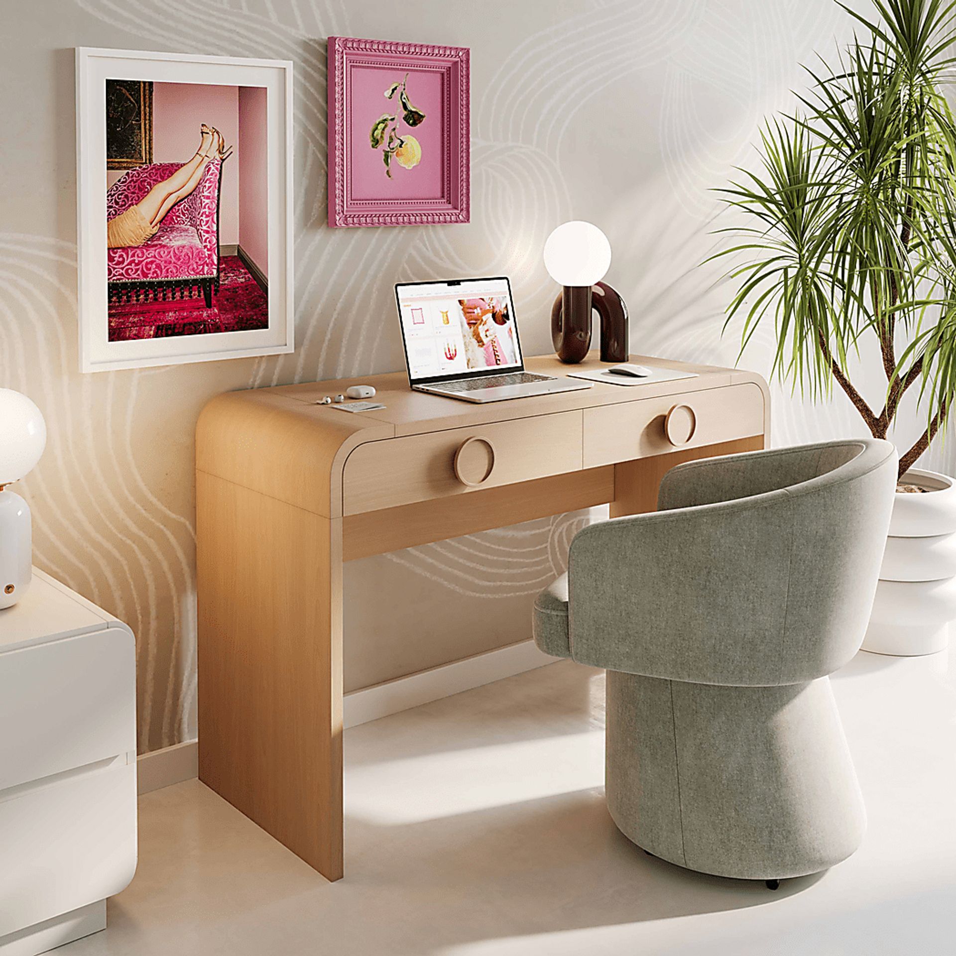 Birkmeier Brown Vanity - Image 3