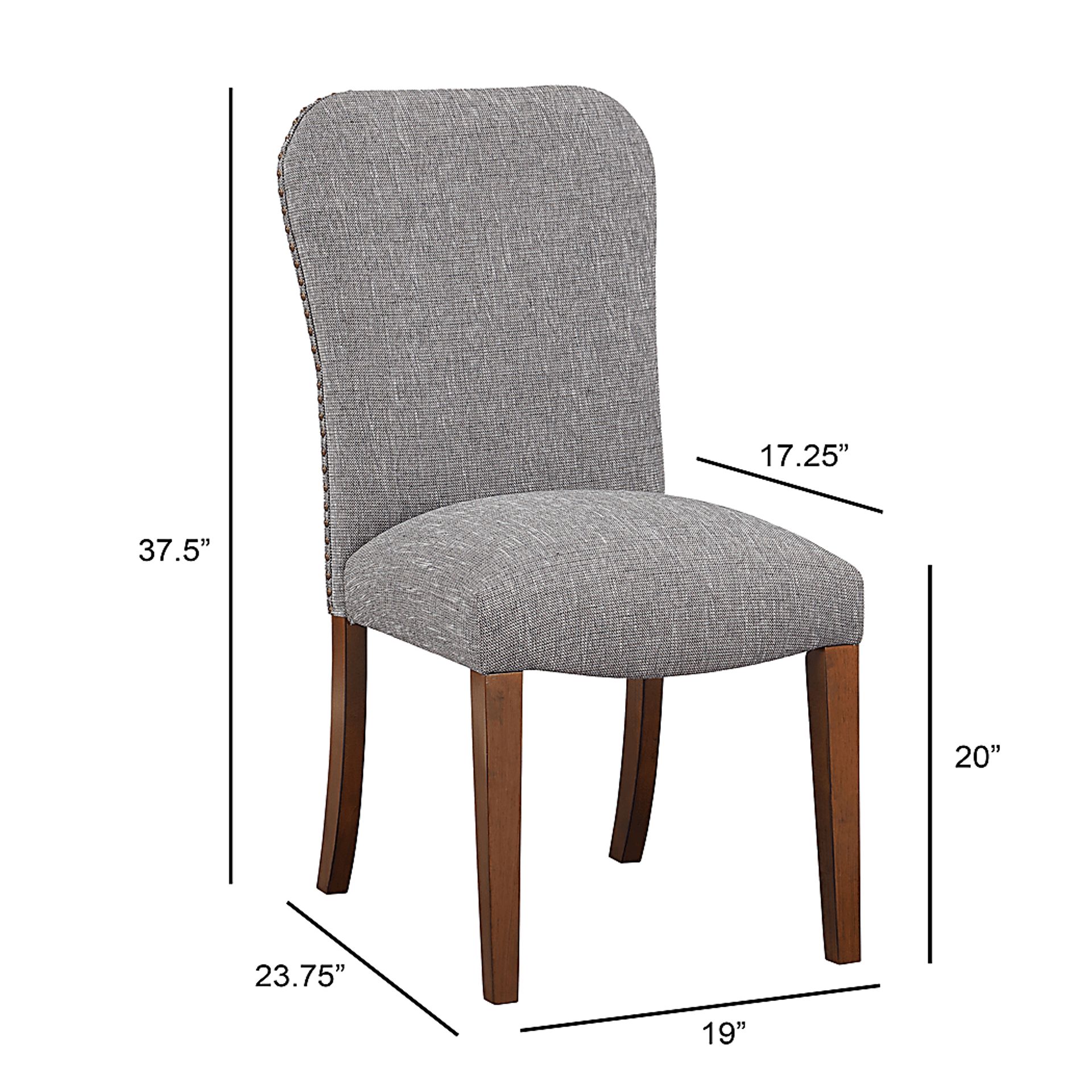 Birtley Gray Side Chair, Set of 2 - Image 14