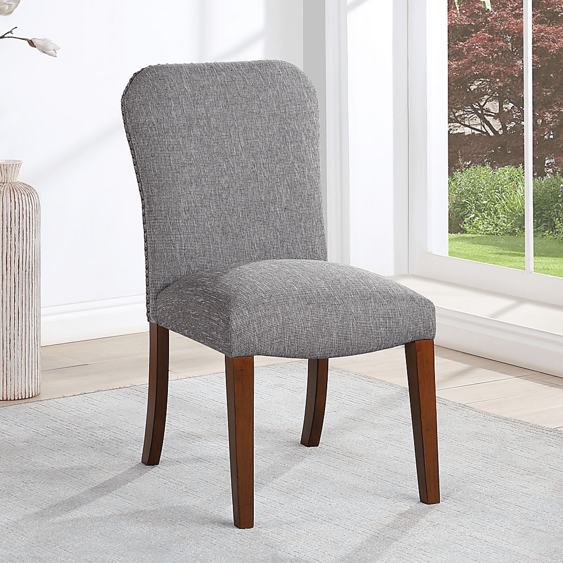 Birtley Gray Side Chair, Set of 2 - Image 2