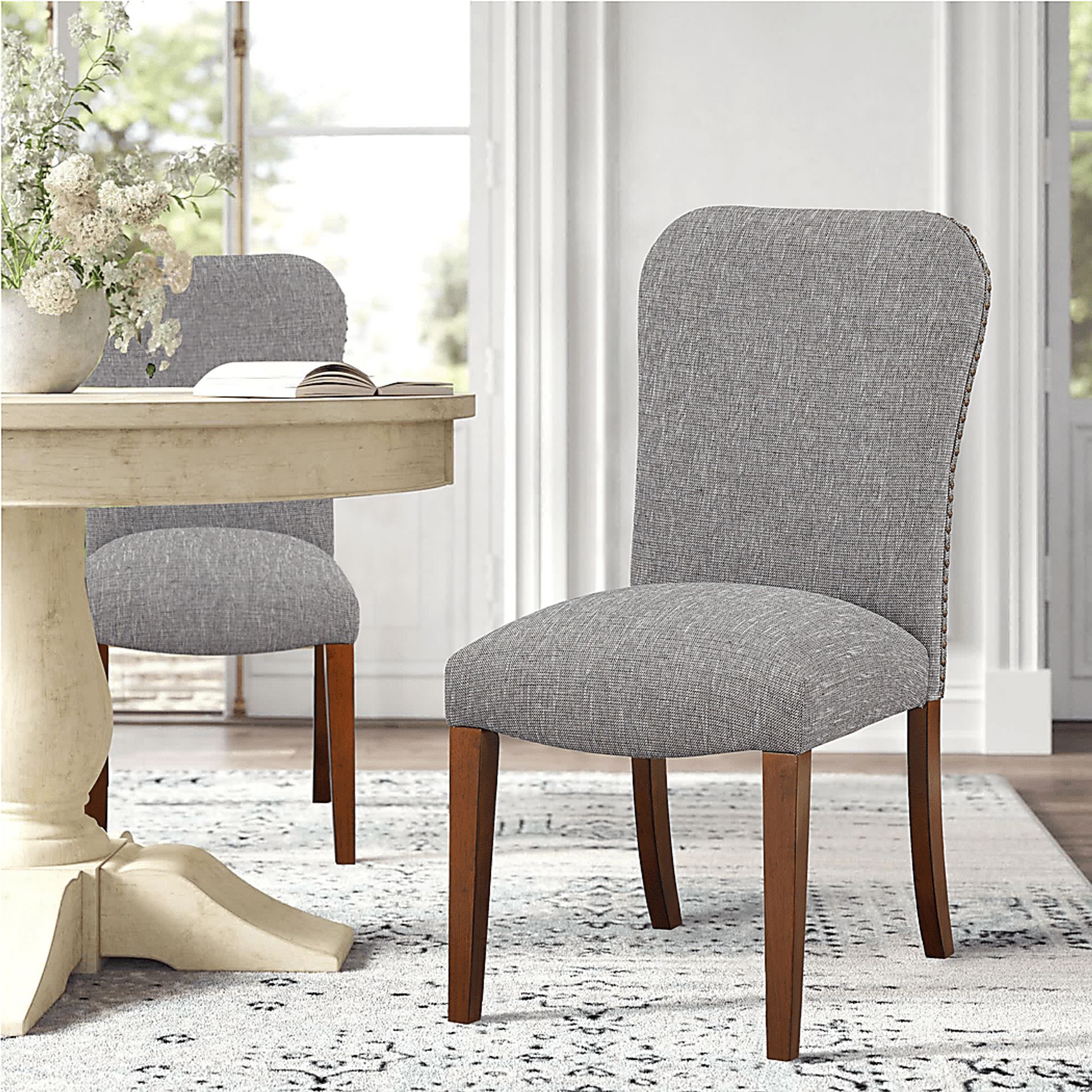 Birtley Gray Side Chair, Set of 2 - Image 3