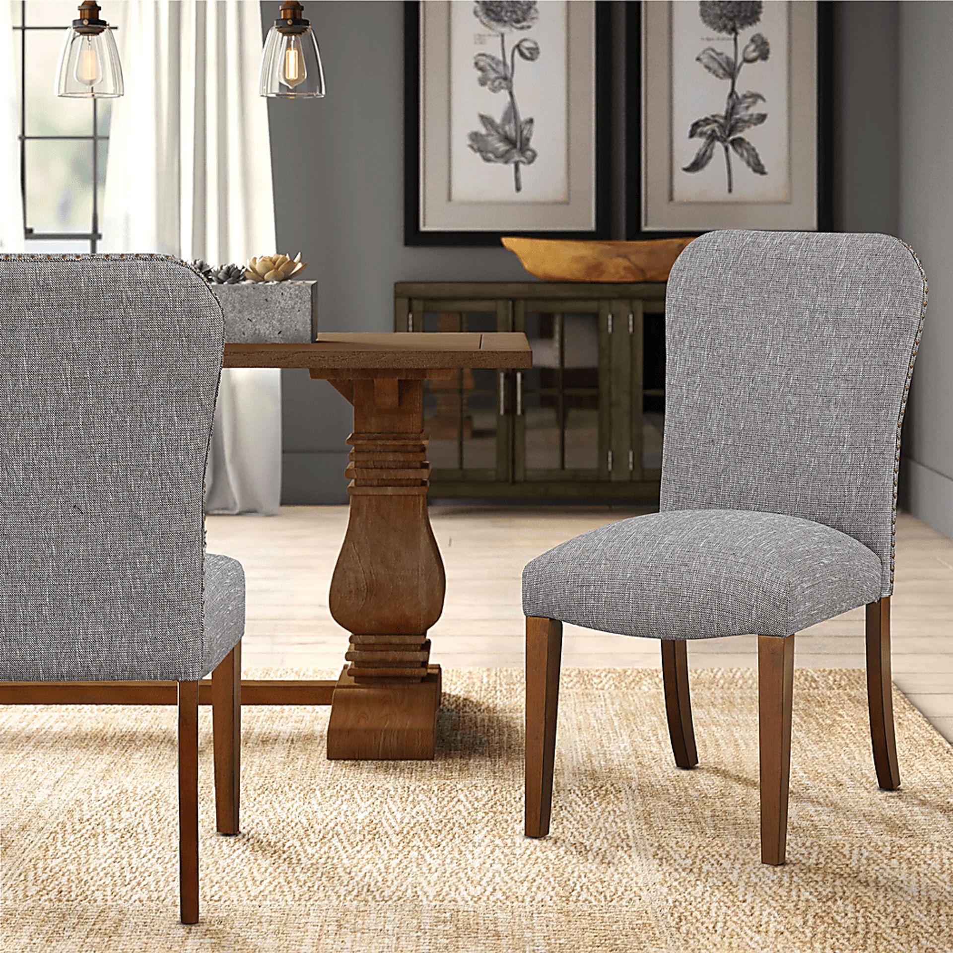 Birtley Gray Side Chair, Set of 2 - Image 4