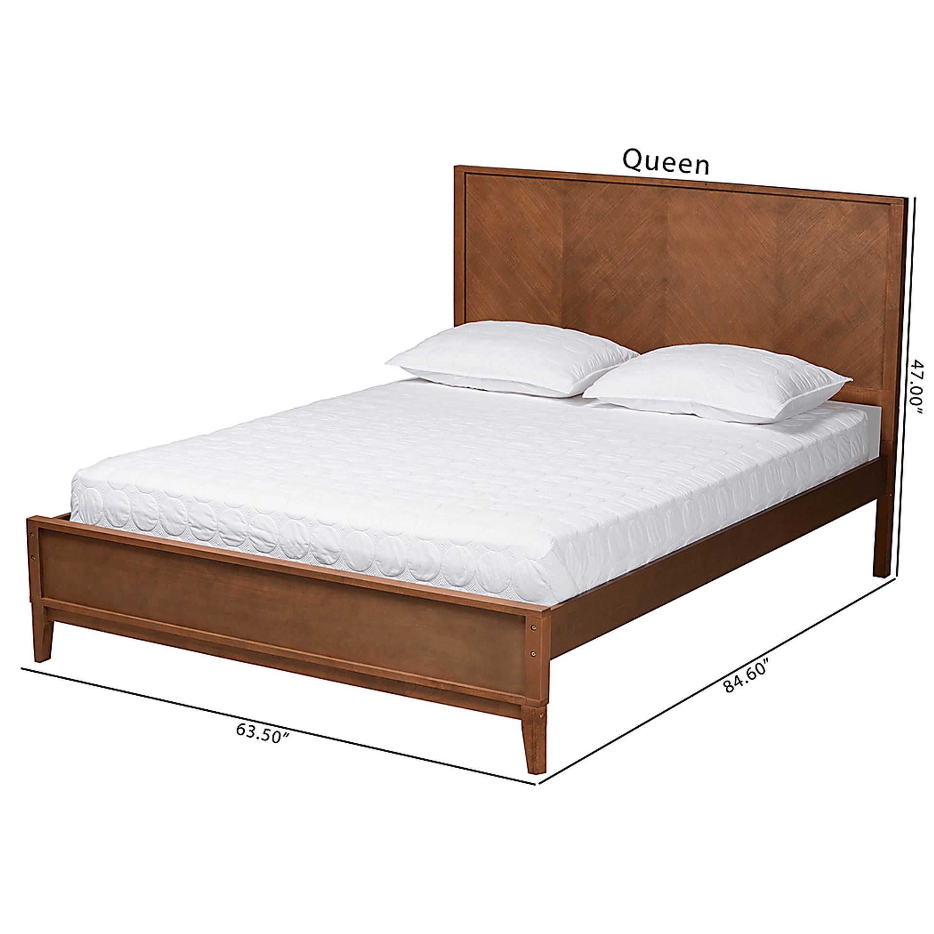 Biruta Brown Queen Platform Bed - Image 9