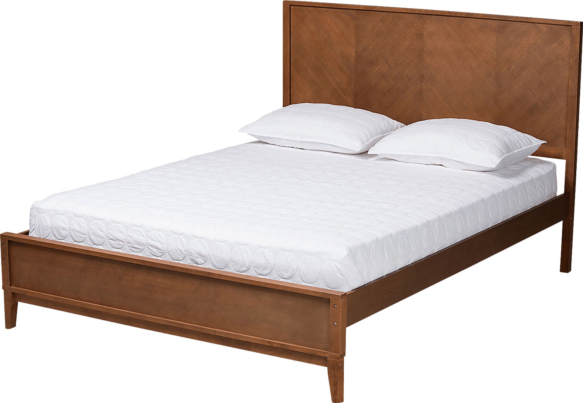 Biruta Brown Queen Platform Bed - Image 1