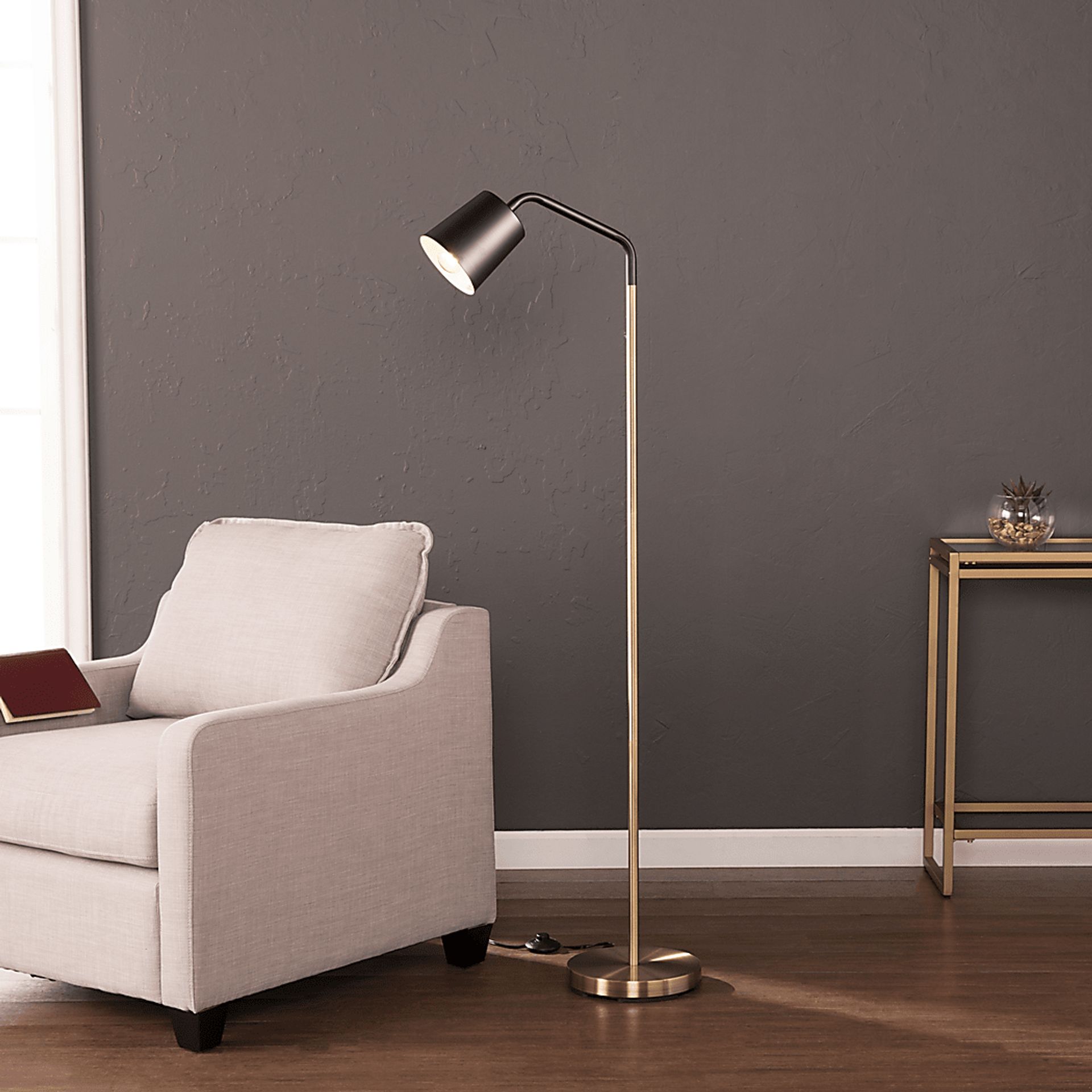 Birwood Black Floor Lamp - Image 2