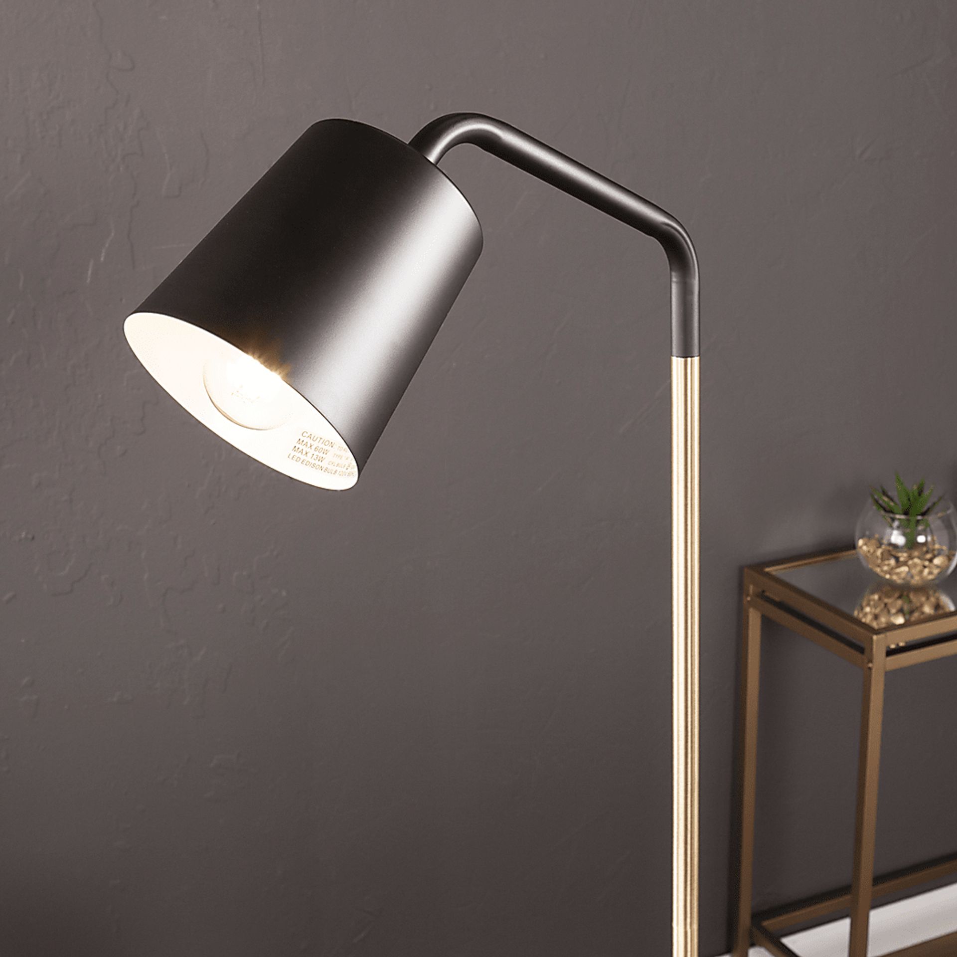 Birwood Black Floor Lamp - Image 3