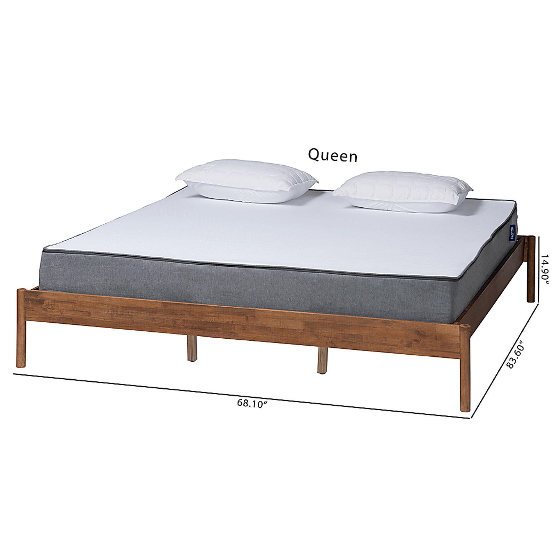 Biscaine Brown Queen Bed - Image 8