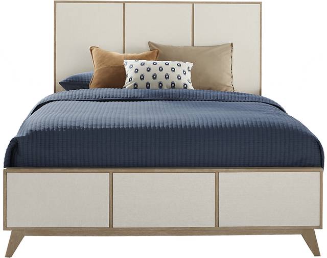 Biscayne Natural 3 Pc King Panel Bed - Thumbnail - Image 1