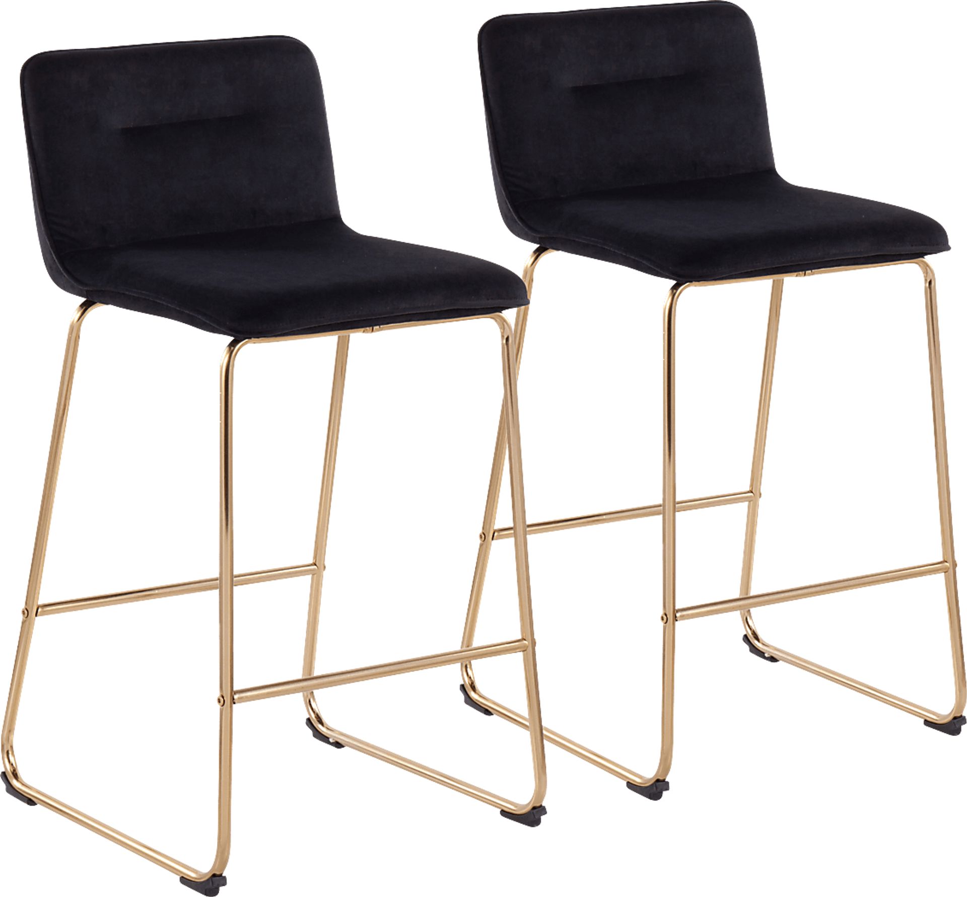 Bishopwood I Black Counter Height Stool, Set of 2 - Image 1