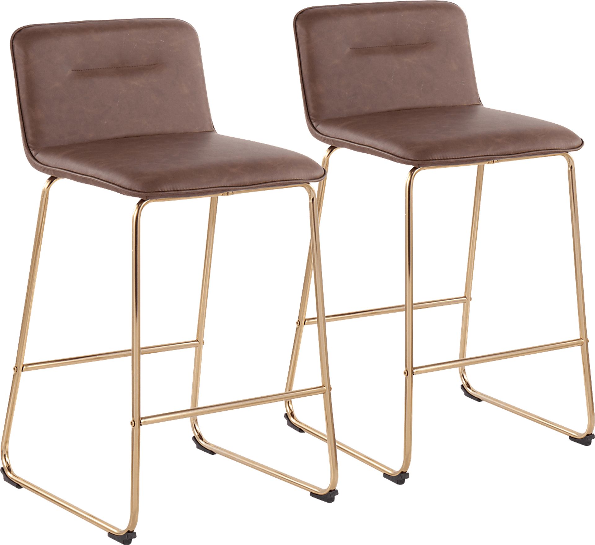Bishopwood I Espresso Counter Height Stool, Set of 2 - Image 1