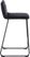 Bishopwood II Black Counter Height Stool, Set of 2