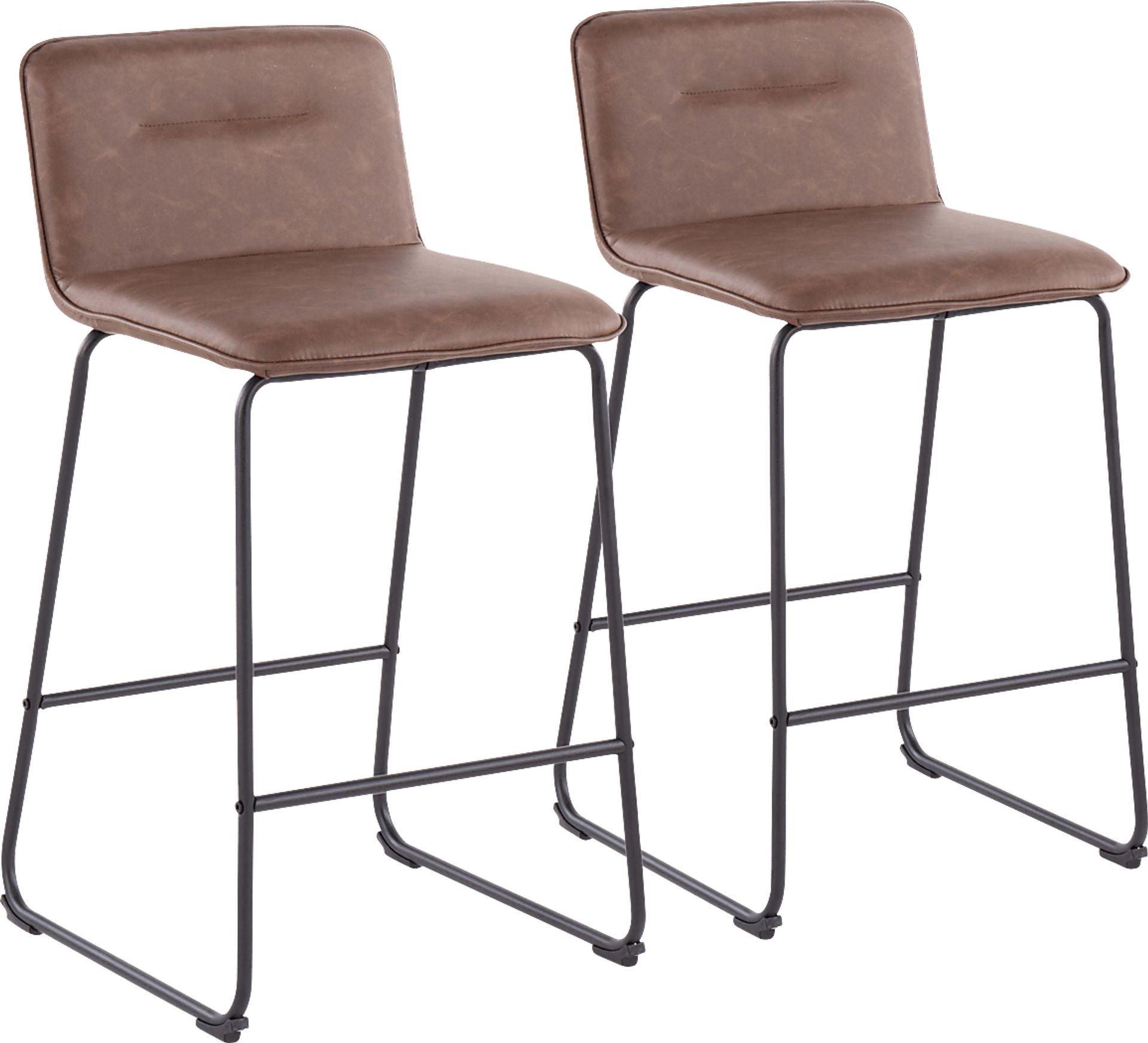 Bishopwood II Espresso Counter Height Stool, Set of 2 - Image 1