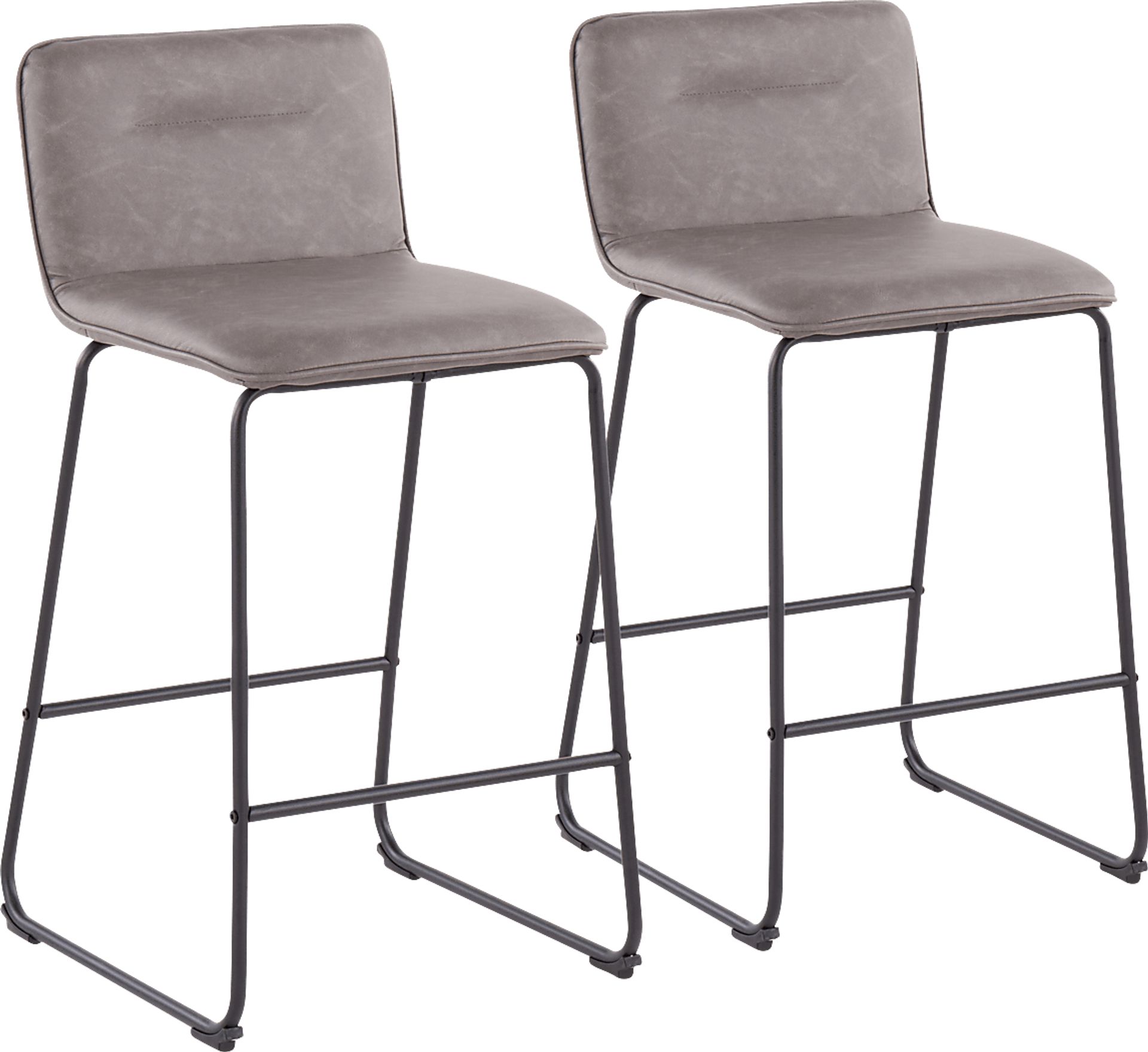 Bishopwood II Gray Counter Height Stool, Set of 2 - Image 1