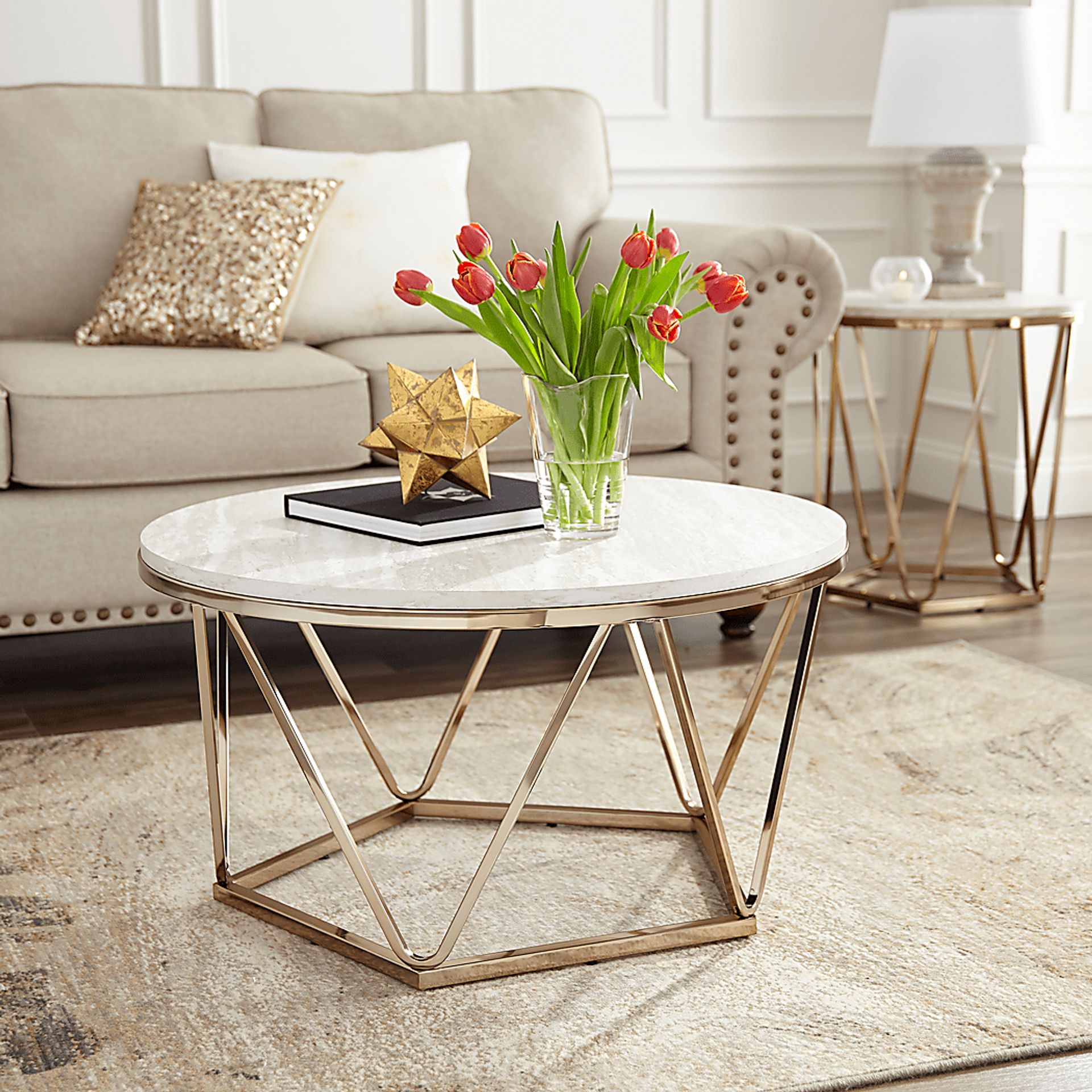 Bisley Gold Cocktail Table - Image 2