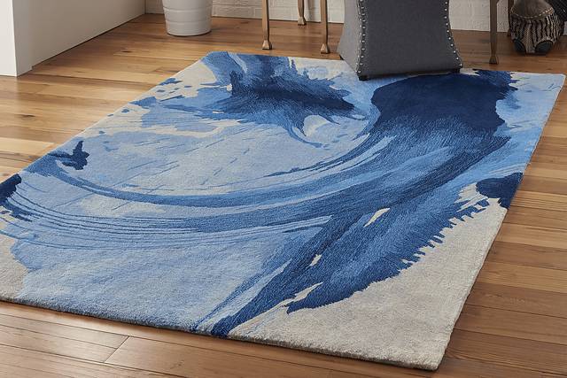 Bismarck Blue 5'25" x 7'75" Rug - Thumbnail - Image 3