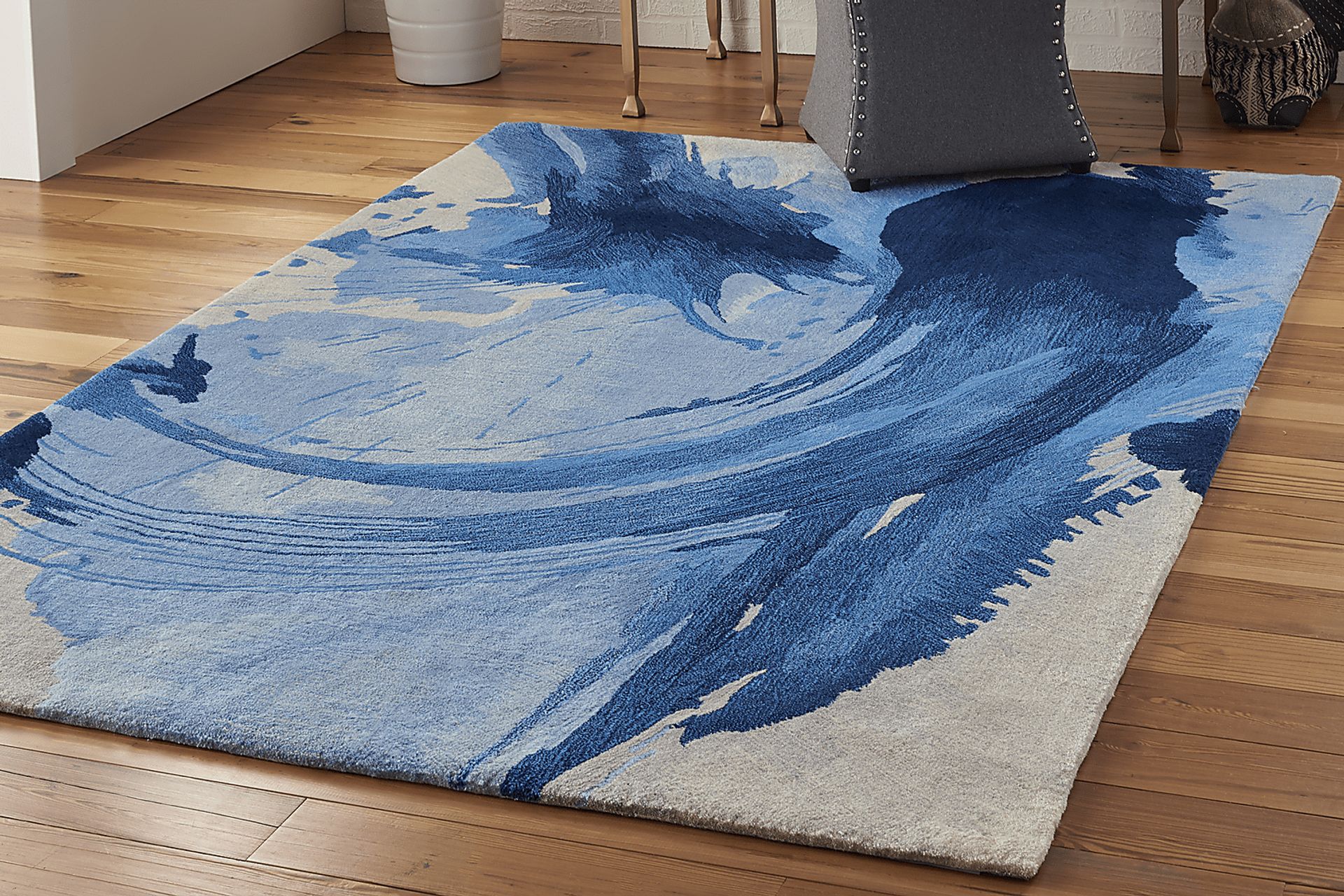 Bismarck Blue 5'25" x 7'75" Rug - Image 3
