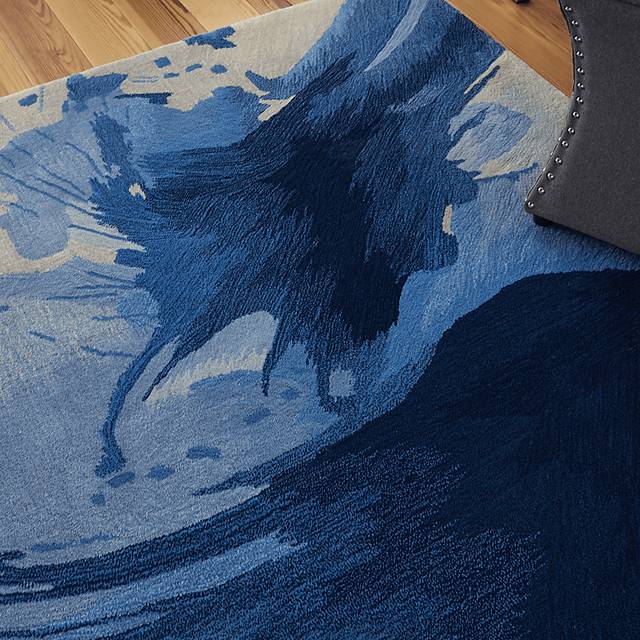 Bismarck Blue 5'25" x 7'75" Rug - Thumbnail - Image 4