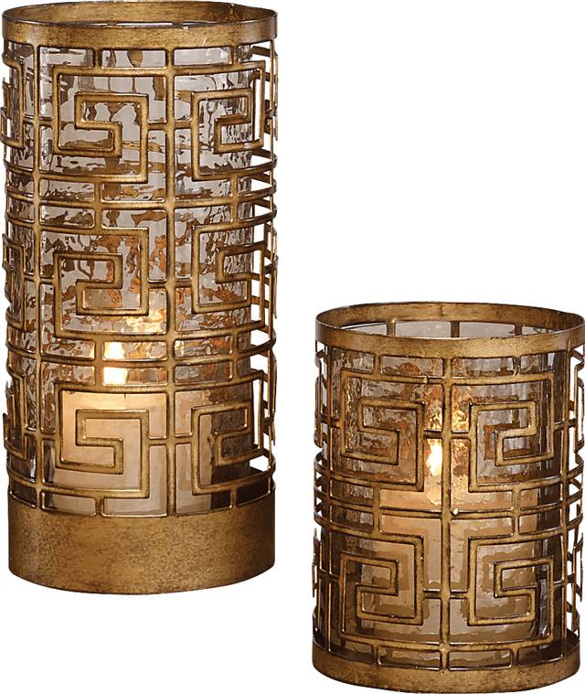 Bisson Bronze Candle Holder, Set of 2 - Thumbnail - Image 1
