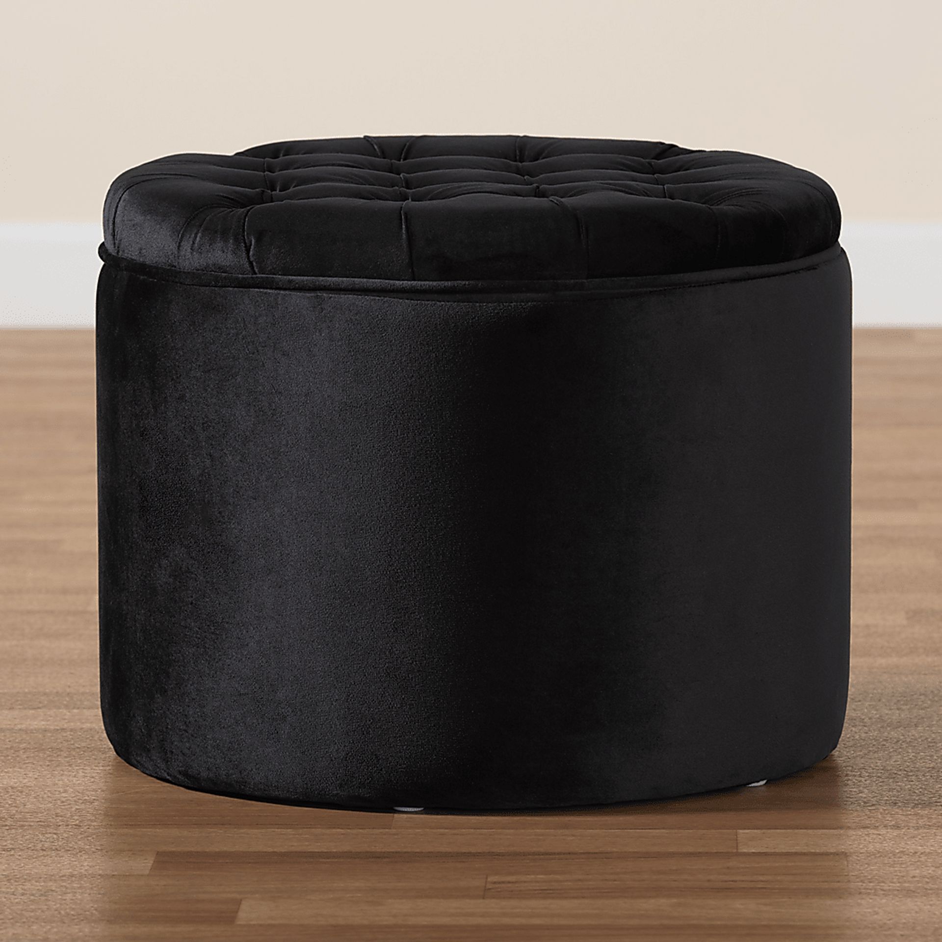Bissonet Black Ottoman - Image 4