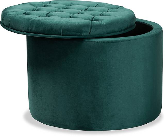 Bissonet Green Ottoman - Thumbnail - Image 2