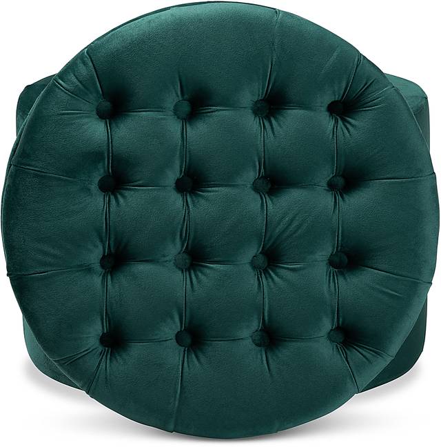 Bissonet Green Ottoman - Thumbnail - Image 3