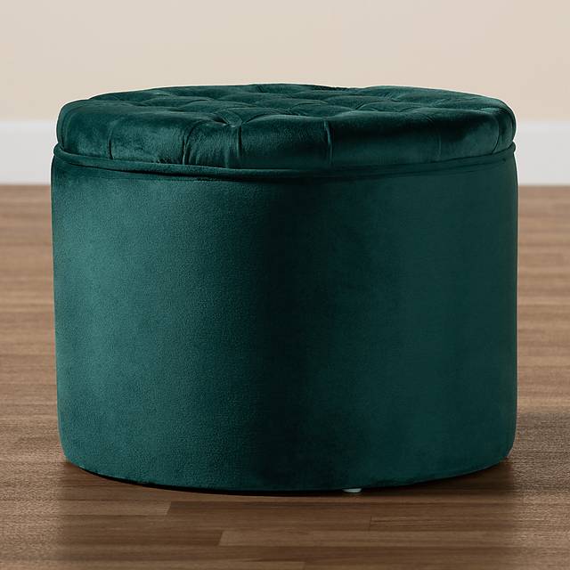 Bissonet Green Ottoman - Thumbnail - Image 4