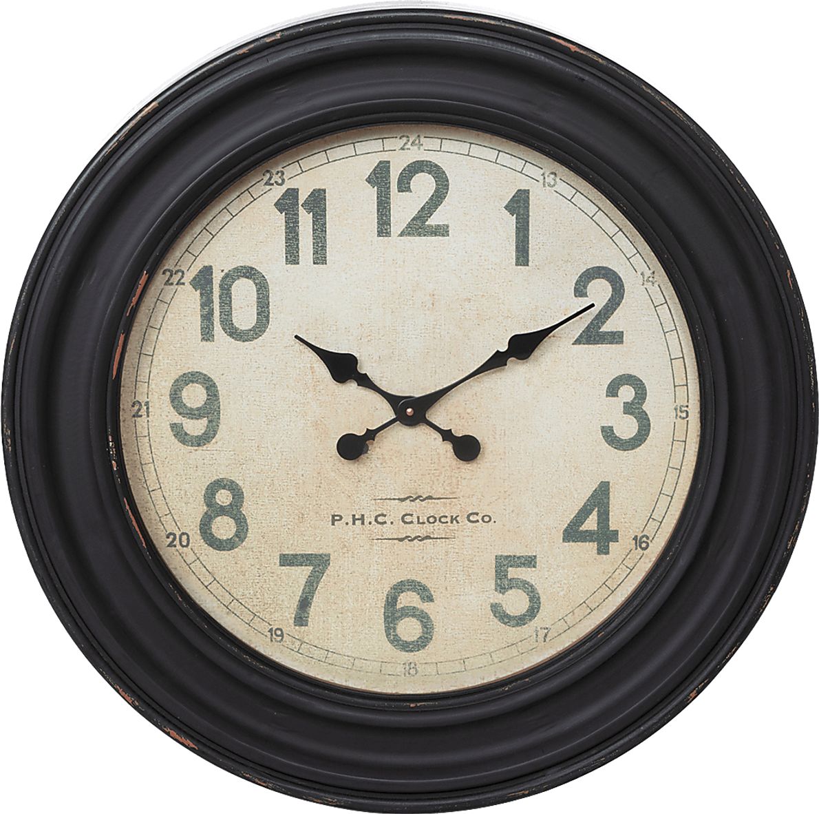 Bitar Black Wall Clock