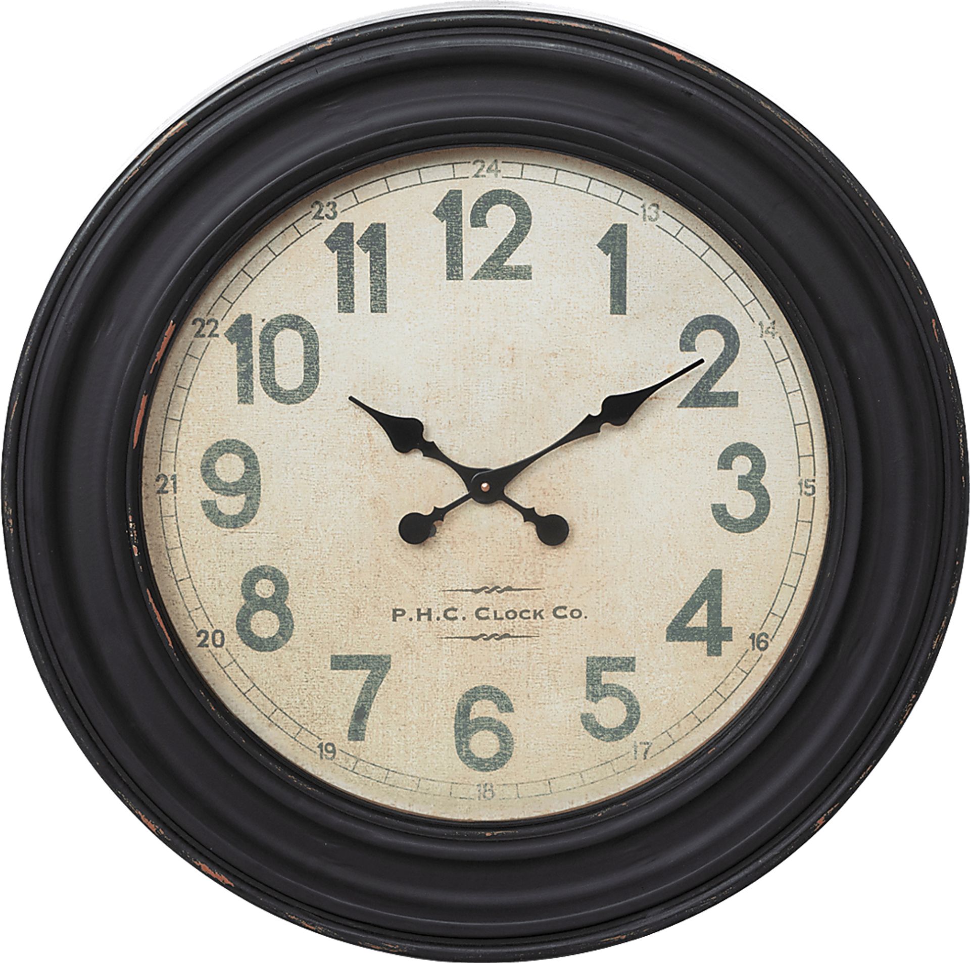 Bitar Black Wall Clock - Image 1