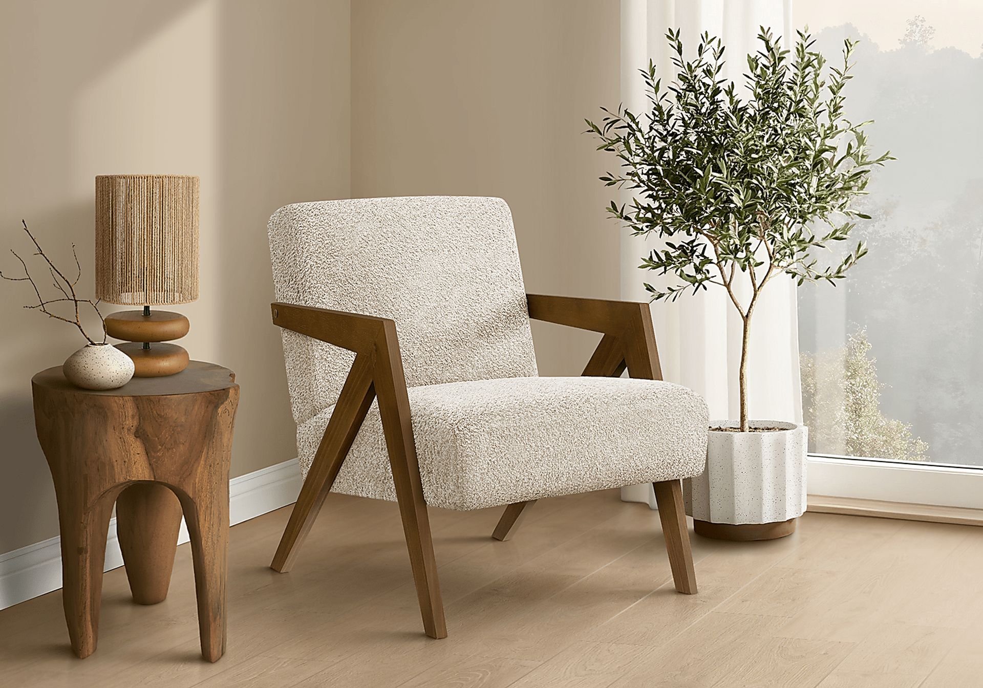 Bito Beige Accent Chair - Image 2