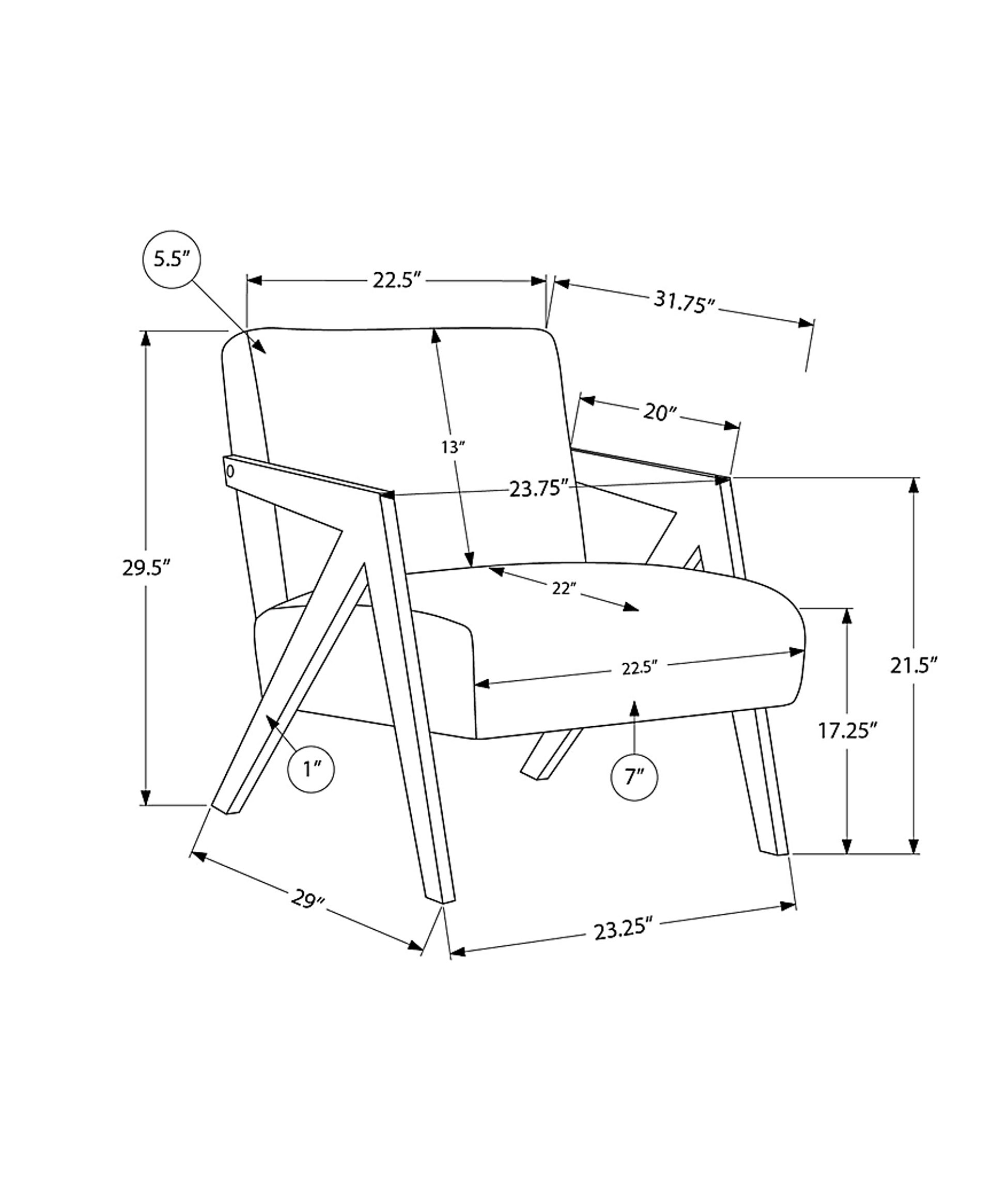 Bito Gray Accent Chair - Image 3