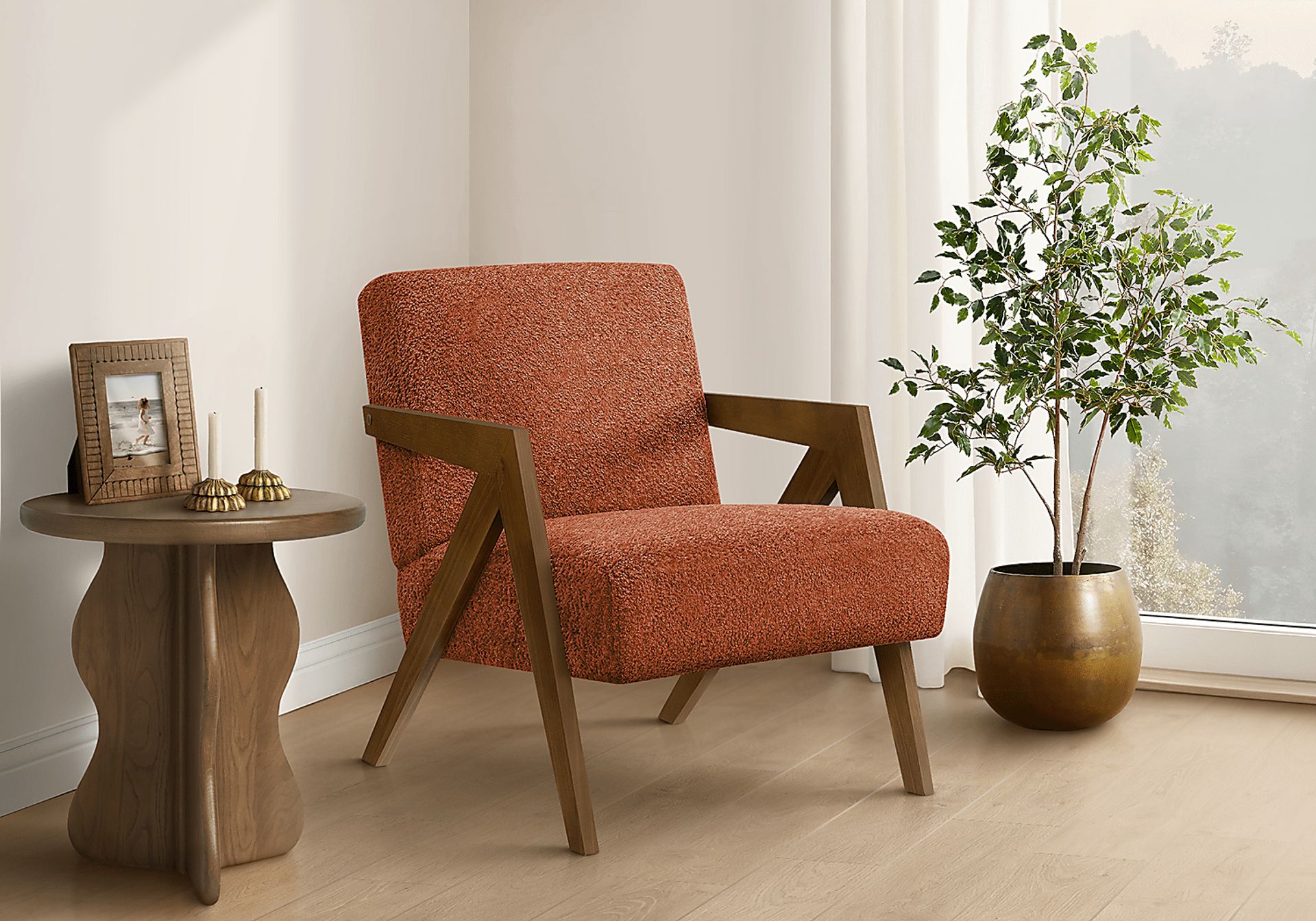 Bito Red Accent Chair - Image 2