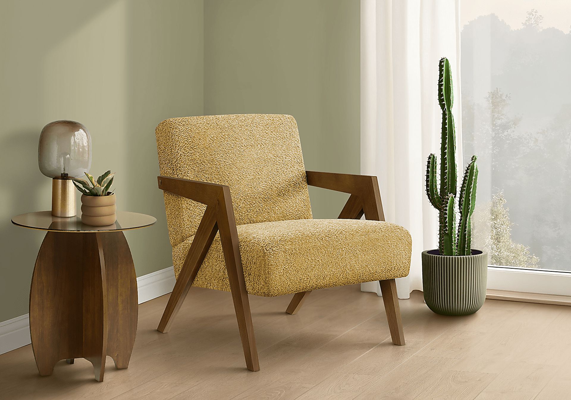 Bito Yellow Accent Chair - Image 2